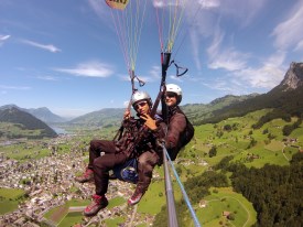 Gleitschirm Tandemflug  Mostelegg oberhalb Schwyz